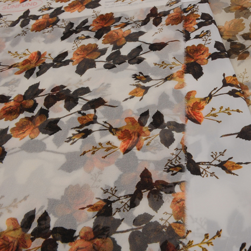 12JN515 SILK ORGANZA DIGITAL PRINTING