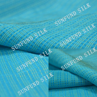 Silk Linen Gold Plaid