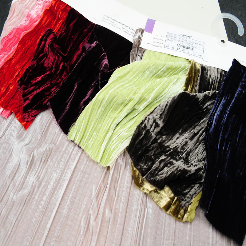 SF2-S2738 SILK VISCOSE CRINKLE VELVET