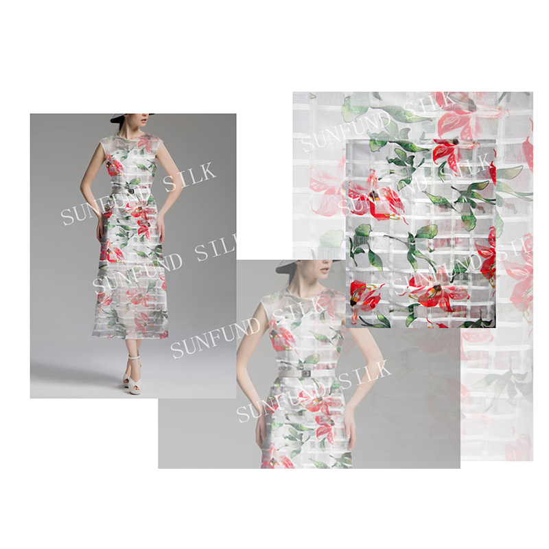 POLYESTER CHECK ORGANZA