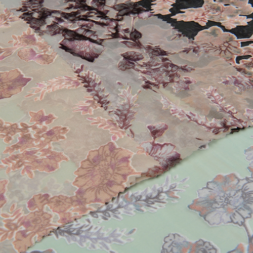 SF2-S2081-9JN191 SILK VISCOSE BURN OUT CHIFFON
