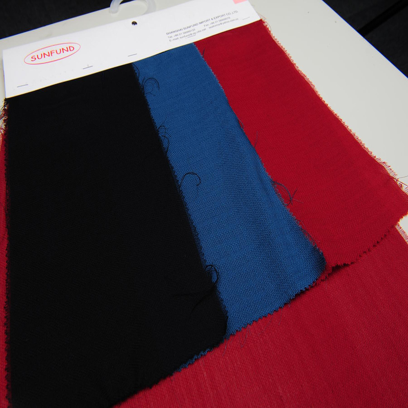 SF2-S3038 SILK WOOL ZIGZAG VOILE
